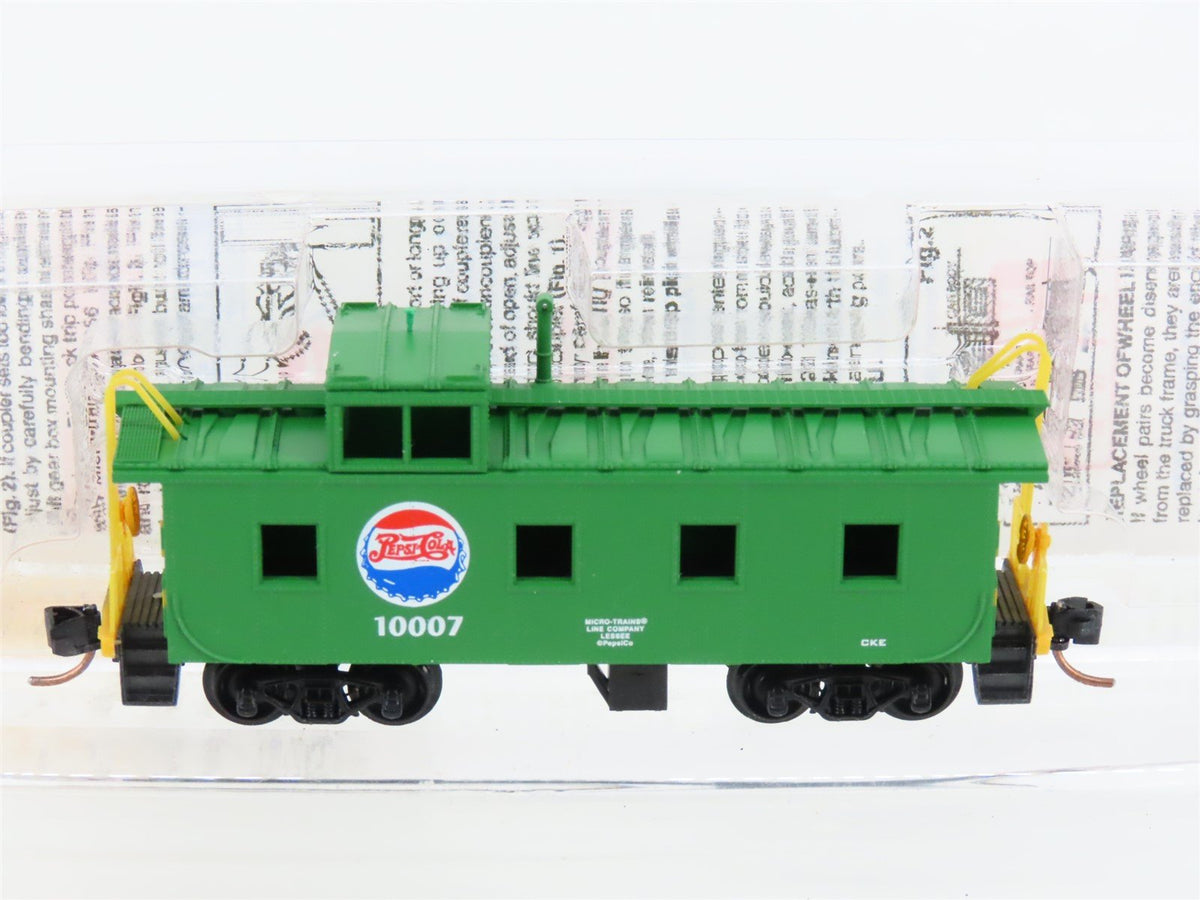 N Scale Micro-Trains MTL 100080 Pepsi-Cola Offset Cupola Steel Caboose #10007
