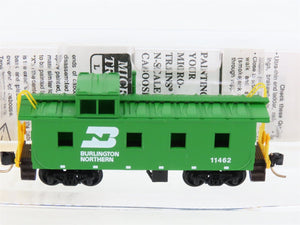 N Micro-Trains MTL 100060 BN Burlington Northern Offset Cupola Caboose #11462