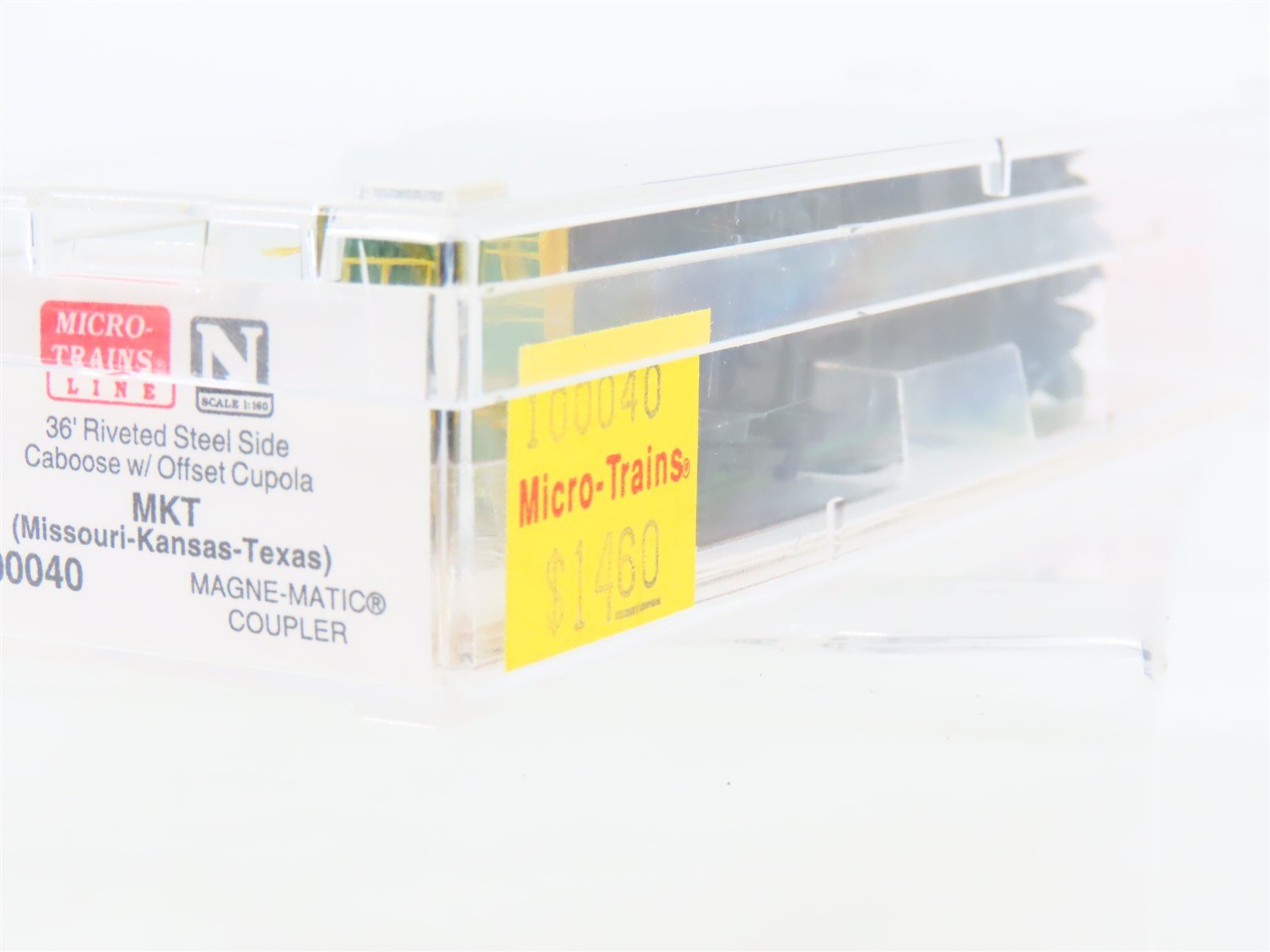 N Micro-Trains MTL 100040 MKT Missouri-Kansas-Texas Offset Cupola Caboose #12