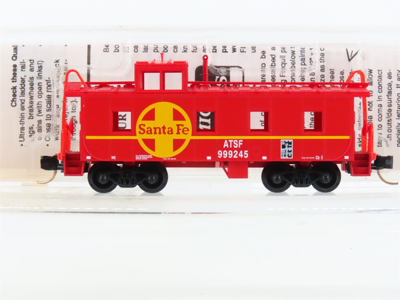 N Micro-Trains MTL 100030 ATSF Santa Fe 36' Offset Cupola Steel Caboose #999245