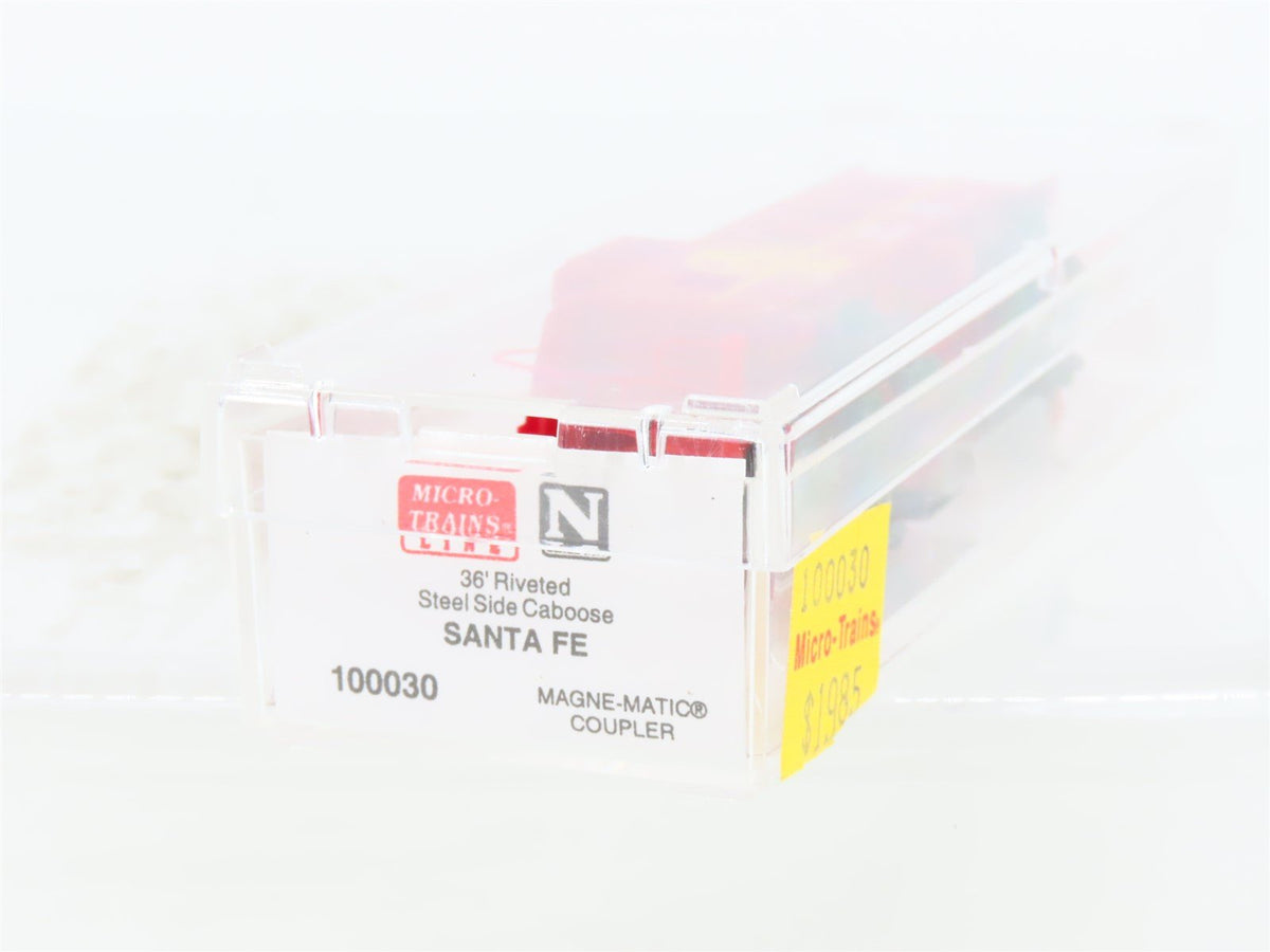 N Micro-Trains MTL 100030 ATSF Santa Fe 36&#39; Offset Cupola Steel Caboose #999245