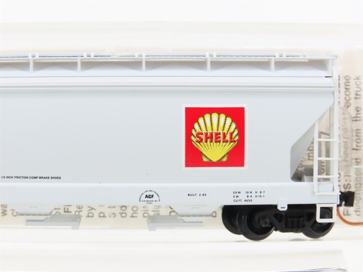 N Scale Micro-Trains MTL 94210 SNFX Shell Oil ACF 3-Bay Covered Hopper #4610