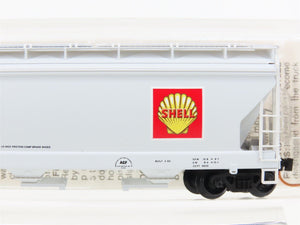 N Scale Micro-Trains MTL 94210 SNFX Shell Oil ACF 3-Bay Covered Hopper #4610