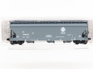 N Micro-Trains MTL 94200 IC Illinois Central ACF 3-Bay Covered Hopper #799623
