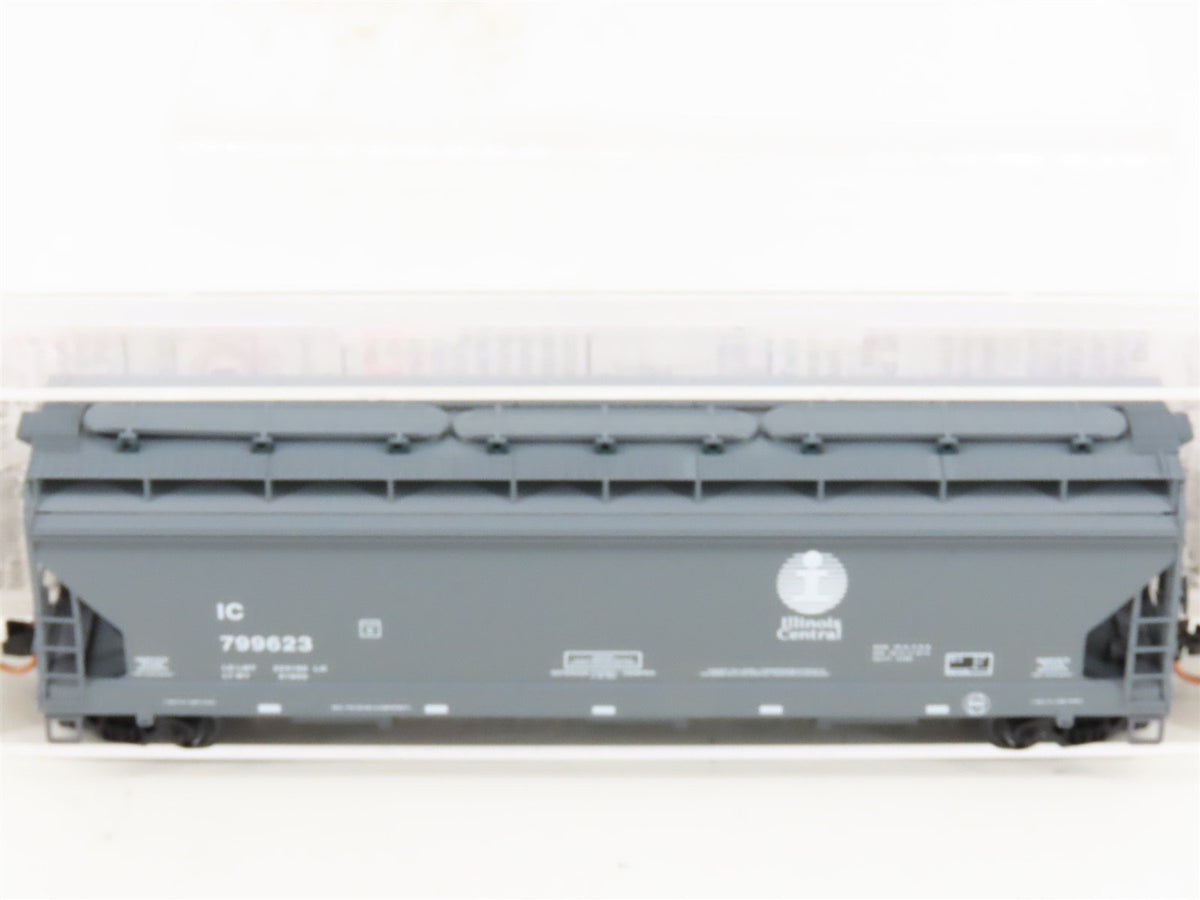 N Micro-Trains MTL 94200 IC Illinois Central ACF 3-Bay Covered Hopper #799623