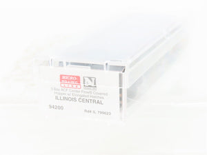 N Micro-Trains MTL 94200 IC Illinois Central ACF 3-Bay Covered Hopper #799623