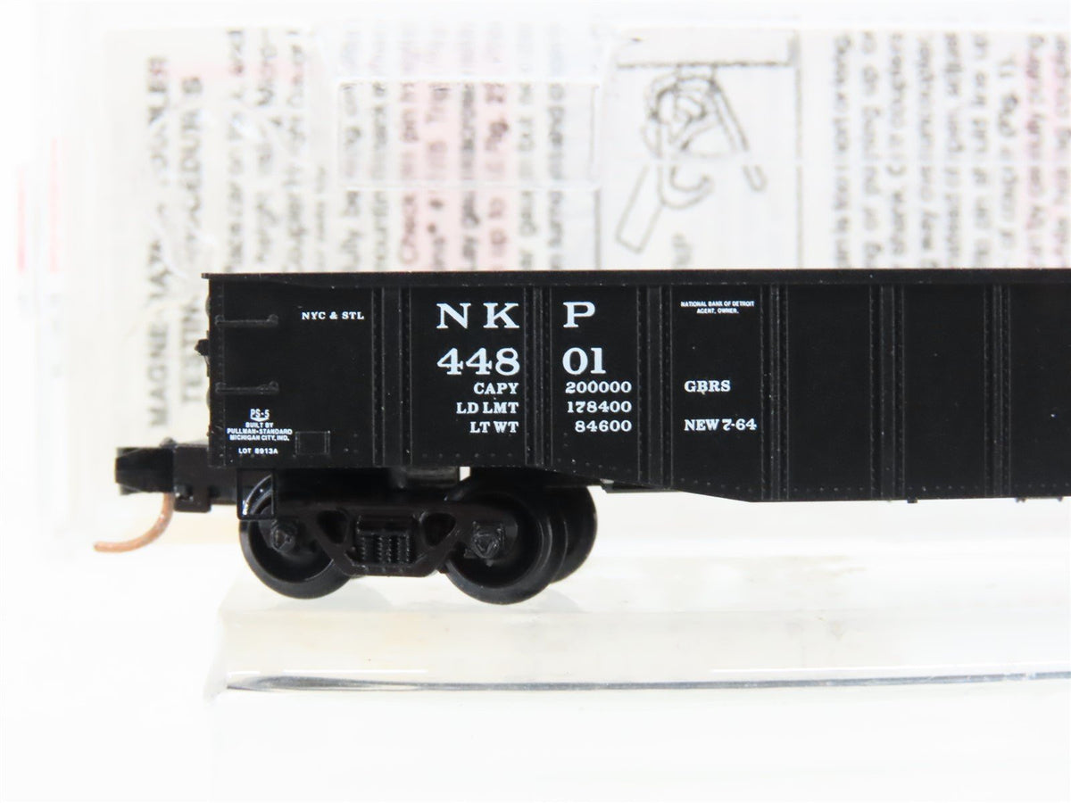 N Micro-Trains MTL 105520 NKP Nickel Plate Road 50&#39; Fixed End Gondola #44801