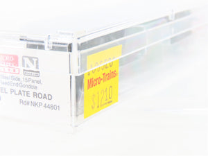 N Micro-Trains MTL 105520 NKP Nickel Plate Road 50' Fixed End Gondola #44801