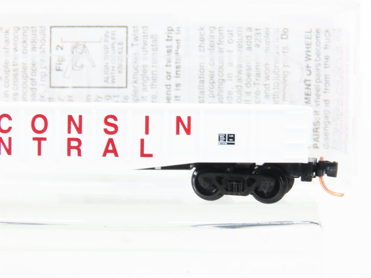 N Micro-Trains MTL 105090 WC Wisconsin Central 50&#39; Fixed End Gondola #55077