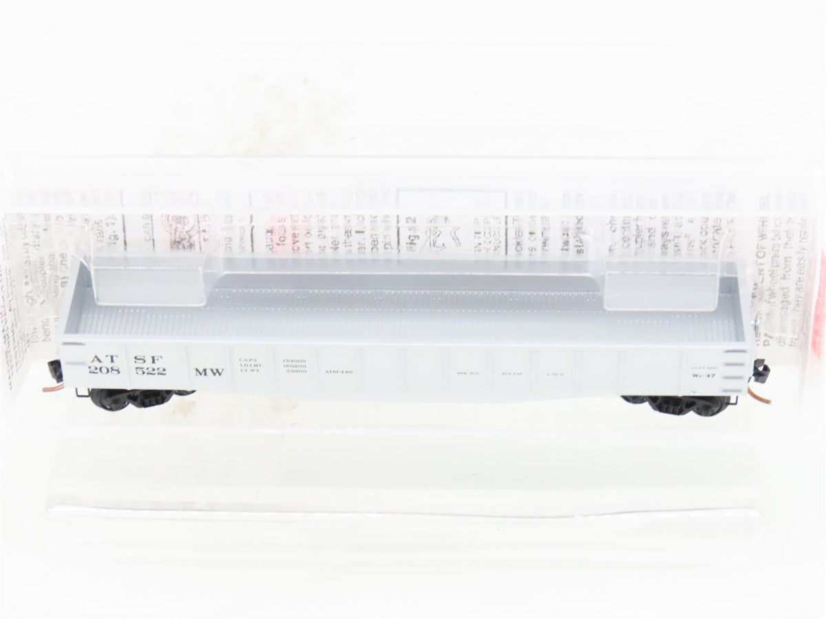 N Scale Micro-Trains MTL 105060 ATSF Santa Fe MoW 50&#39; Fixed End Gondola #208522
