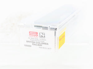 N Micro-Trains MTL 105050 BCOL British Columbia 50' Fixed End Gondola #9077