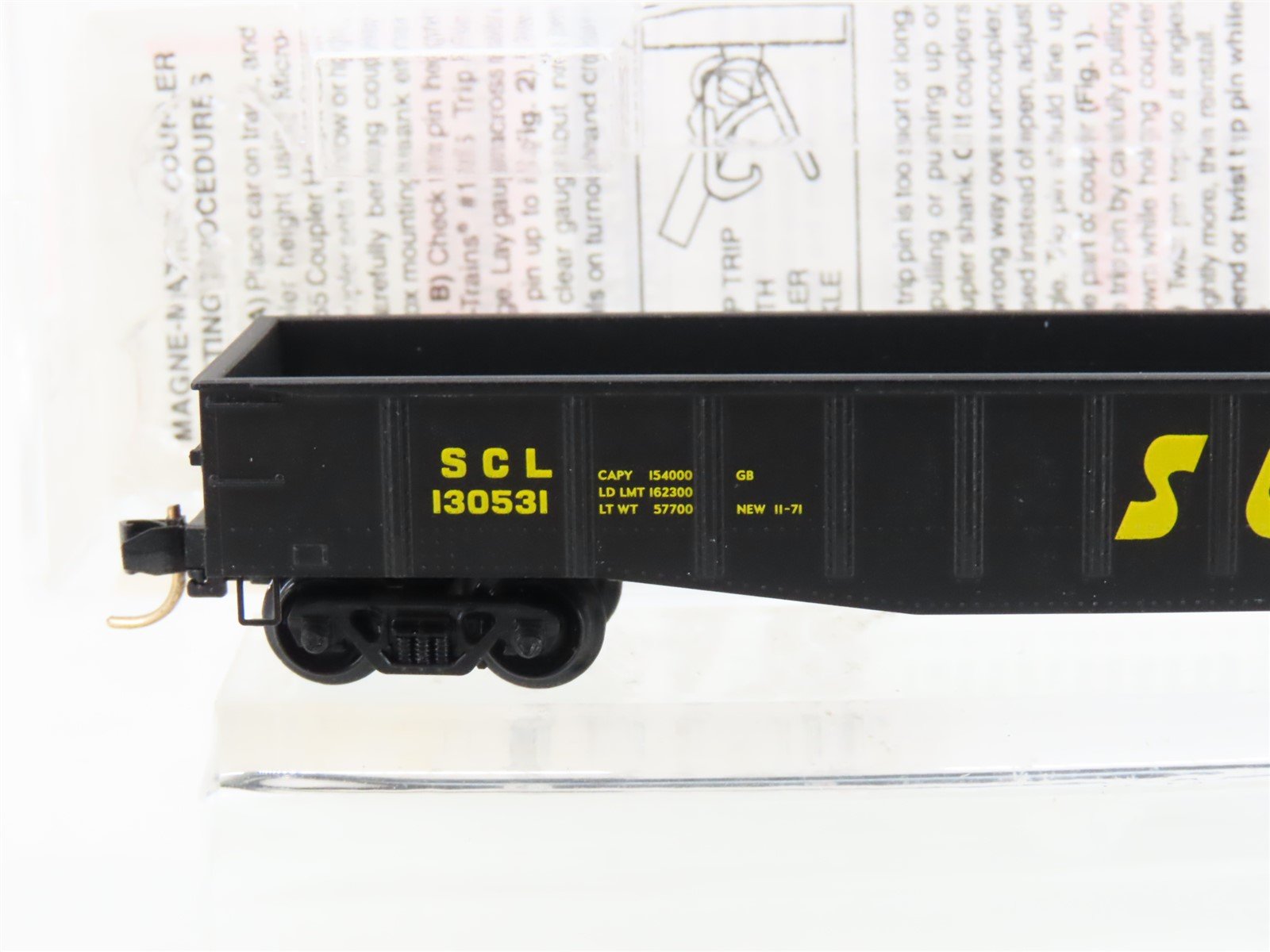 N Micro-Trains MTL 105040 SCL Seaboard Coast Line 50' Fixed End Gondola #130531