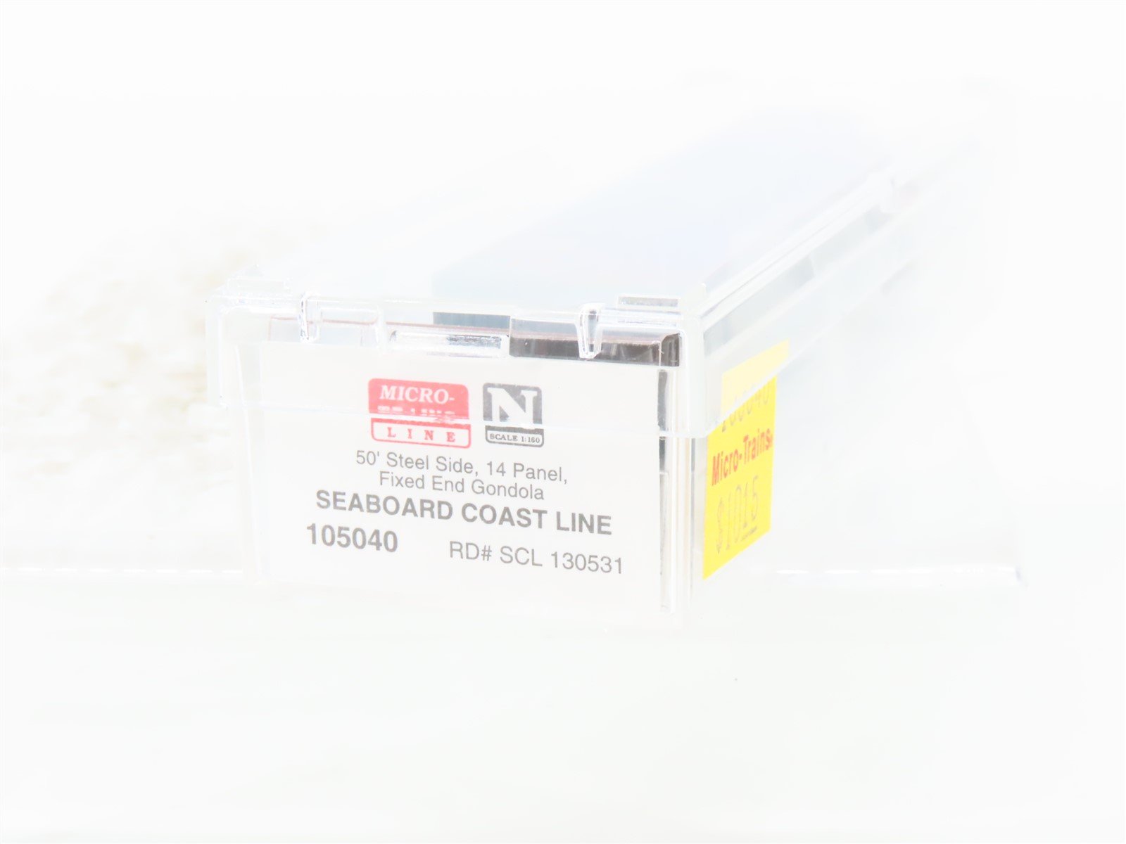 N Micro-Trains MTL 105040 SCL Seaboard Coast Line 50' Fixed End Gondola #130531