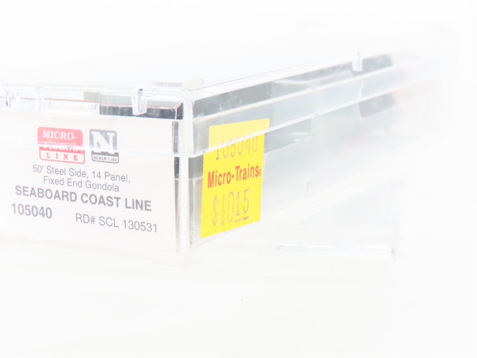 N Micro-Trains MTL 105040 SCL Seaboard Coast Line 50' Fixed End Gondola #130531