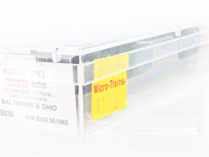 N Micro-Trains MTL 105030 B&O Baltimore & Ohio 50' Fixed End Gondola #351065