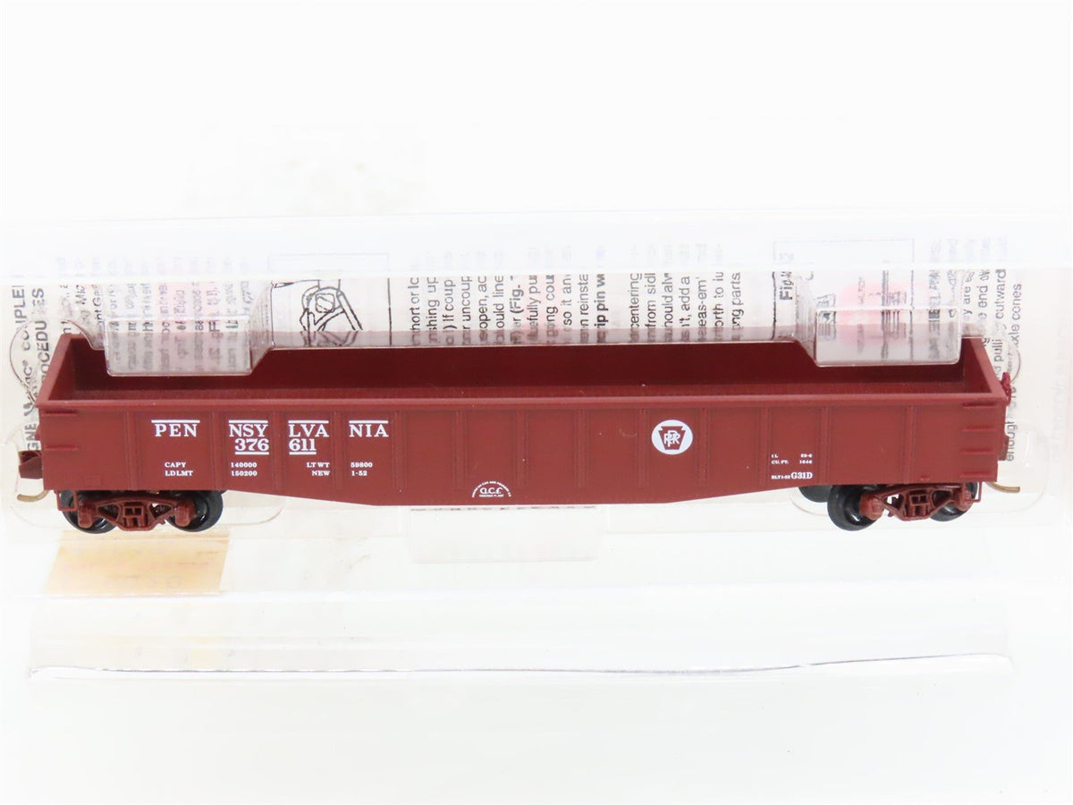 N Scale Micro-Trains MTL 105020 PRR Pennsylvania 50&#39; Fixed End Gondola #376611
