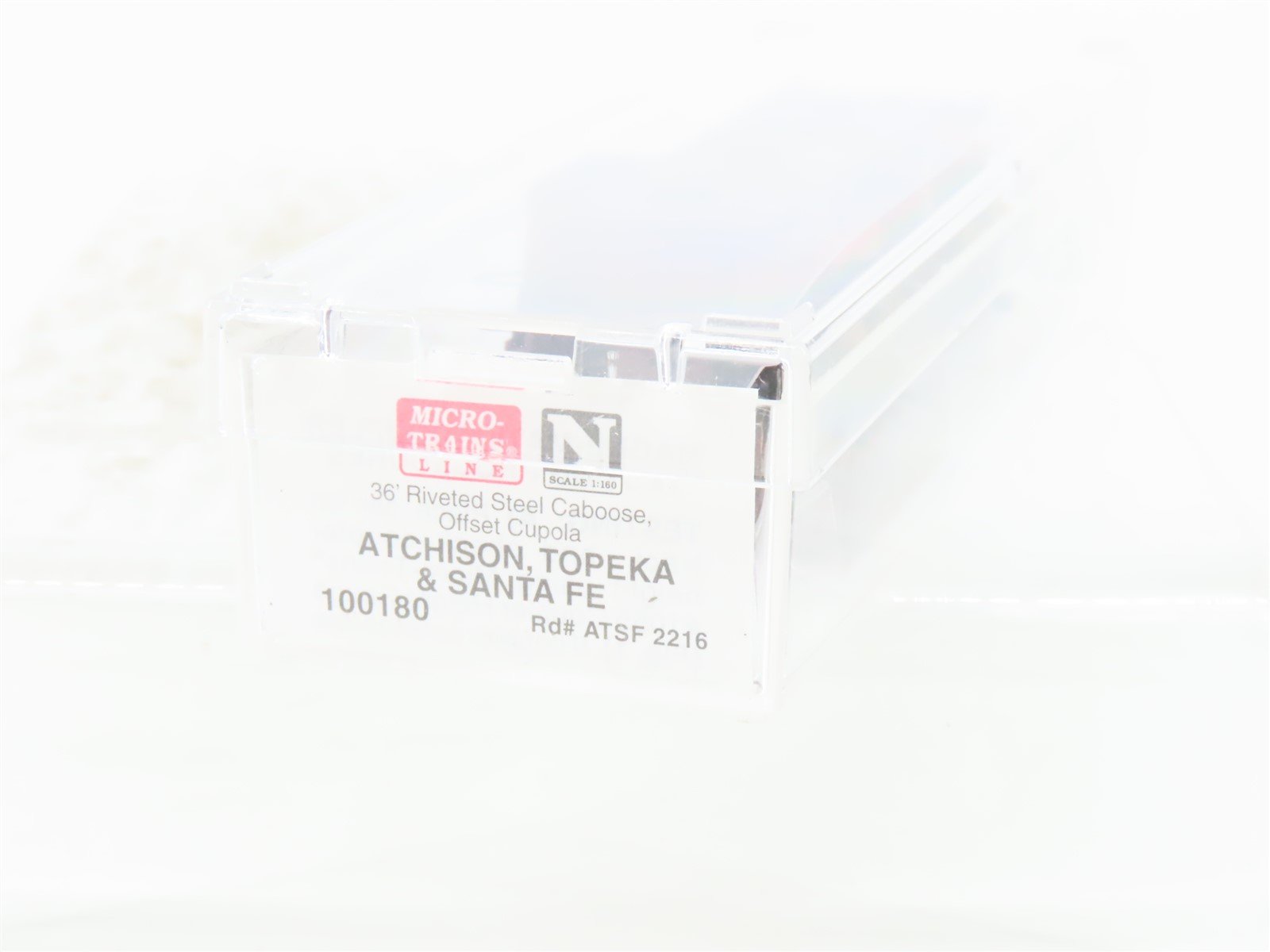 N Scale Micro-Trains MTL 100180 ATSF Santa Fe Offset Cupola Steel Caboose #2216