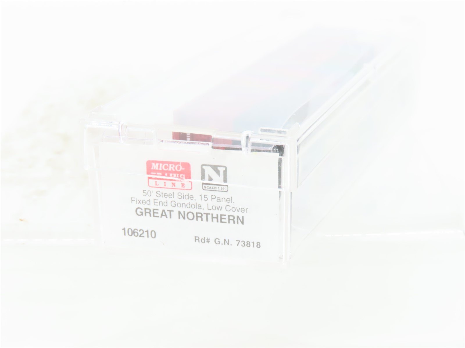 N Scale Micro-Trains MTL 106210 GN Great Northern 50' Covered Gondola #73818