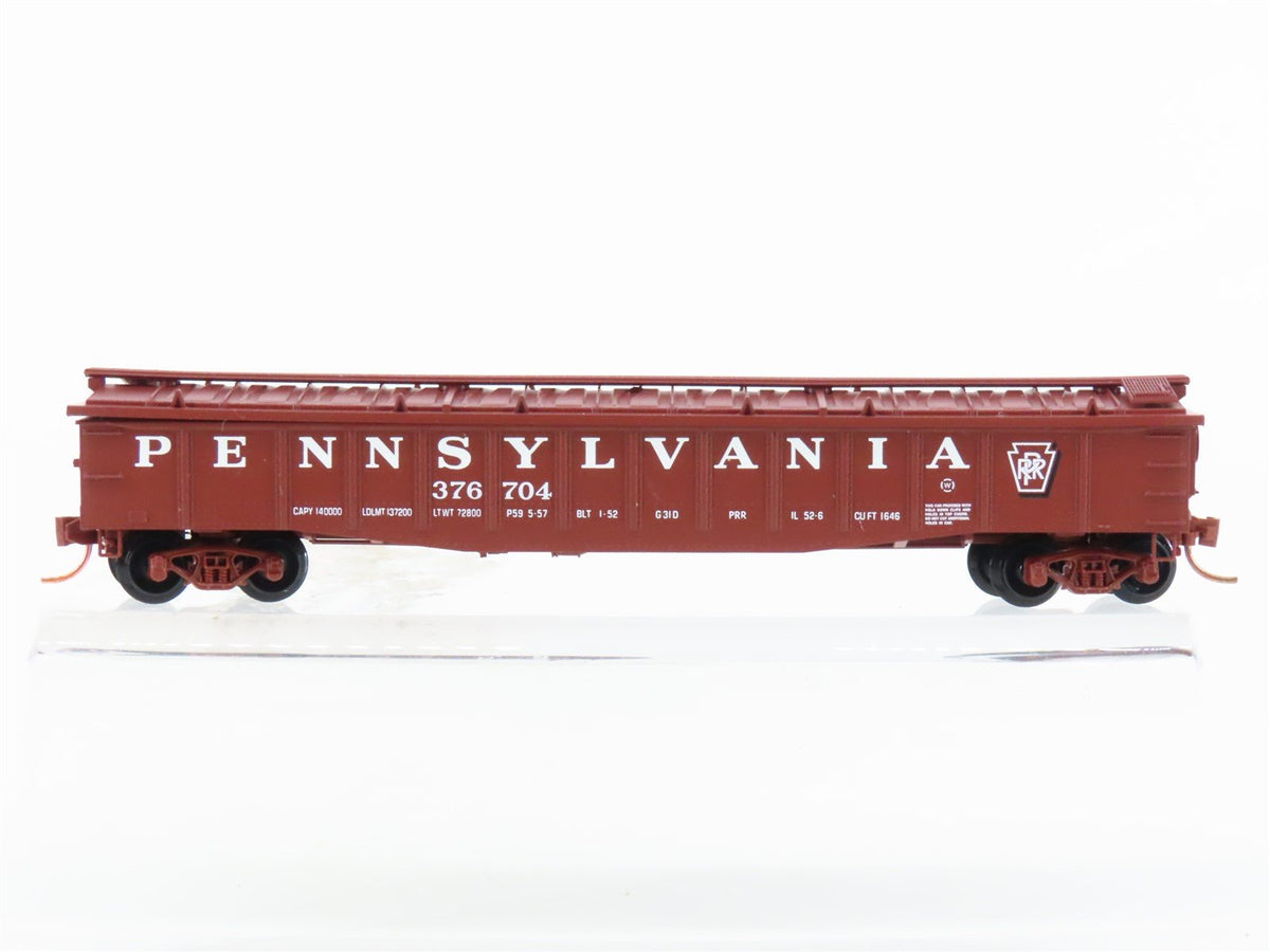 N Scale Micro-Trains MTL 106080 PRR Pennsylvania 50&#39; Covered Gondola #376704