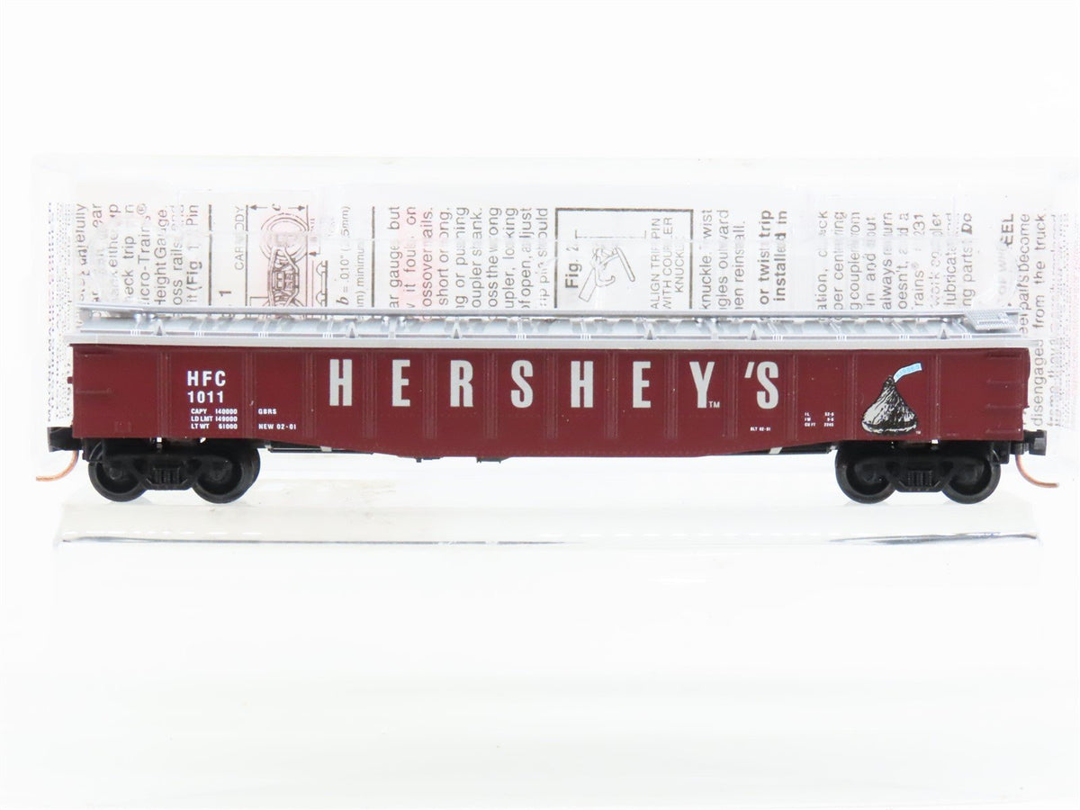 N Scale Micro-Trains MTL 106060 HFC Hershey&#39;s Kisses 50&#39; Covered Gondola #1011