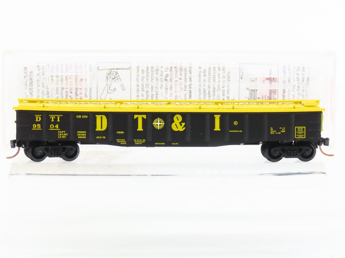 N Micro-Trains MTL 106050 DTI Detroit Toledo &amp; Ironton 50&#39; Covered Gondola #9504