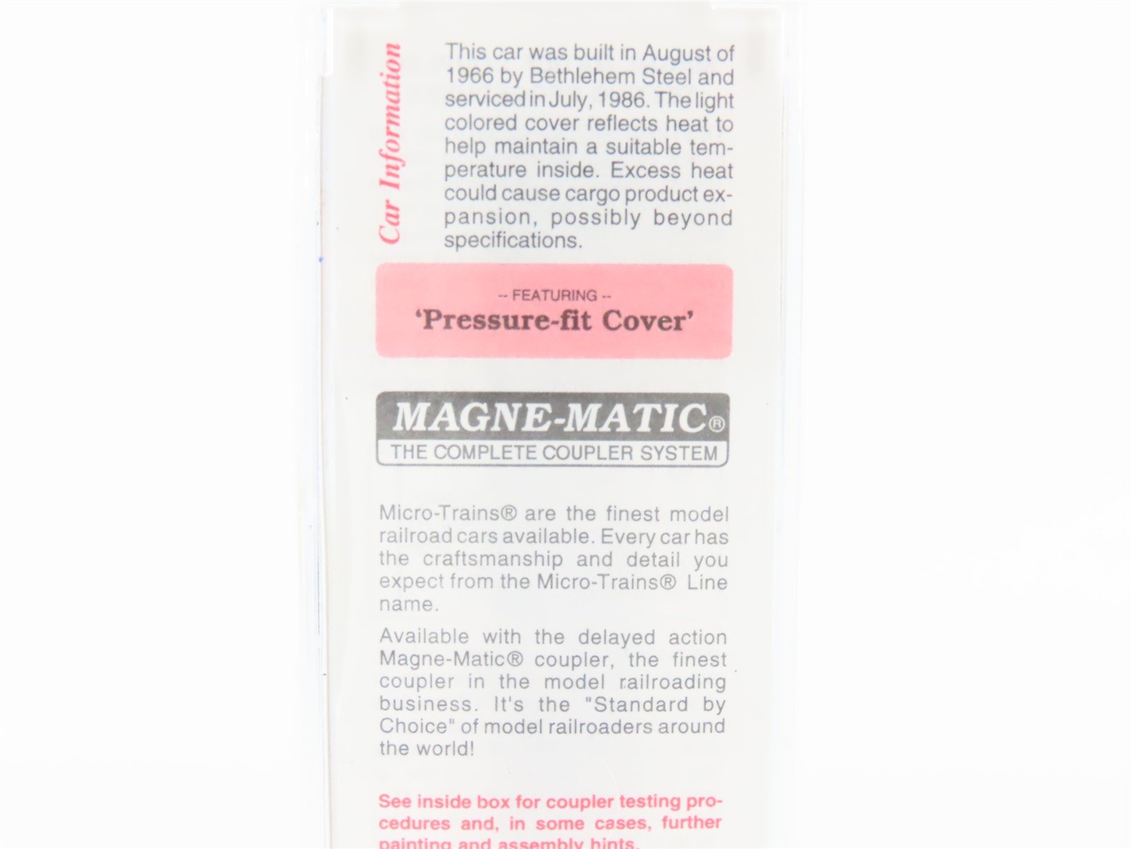 N Scale Micro-Trains MTL 106040 B&O Baltimore & Ohio 50' Covered Gondola #362506