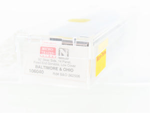 N Scale Micro-Trains MTL 106040 B&O Baltimore & Ohio 50' Covered Gondola #362506