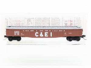 N Scale Micro-Trains MTL 106030 C&EI 50' Fixed End Covered Gondola #82005