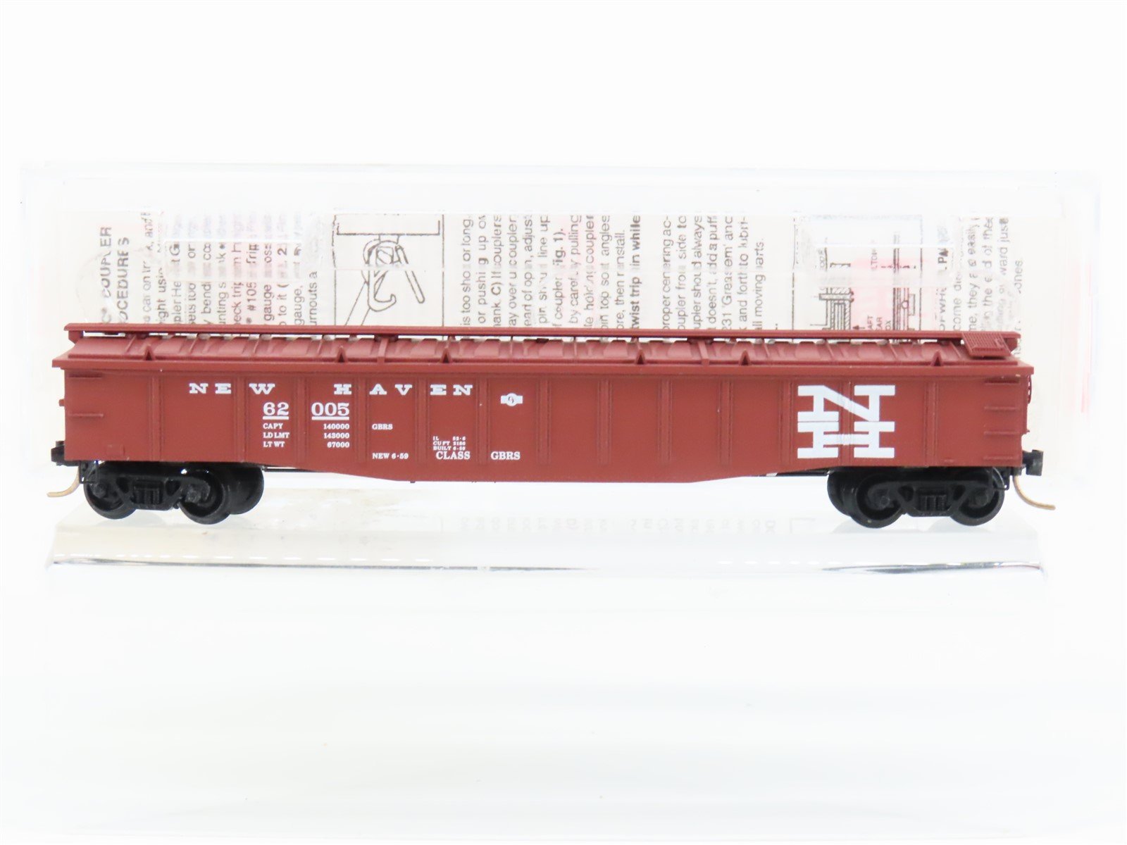 N Scale Micro-Trains MTL 106010 NH New Haven 50' Covered Gondola #62005