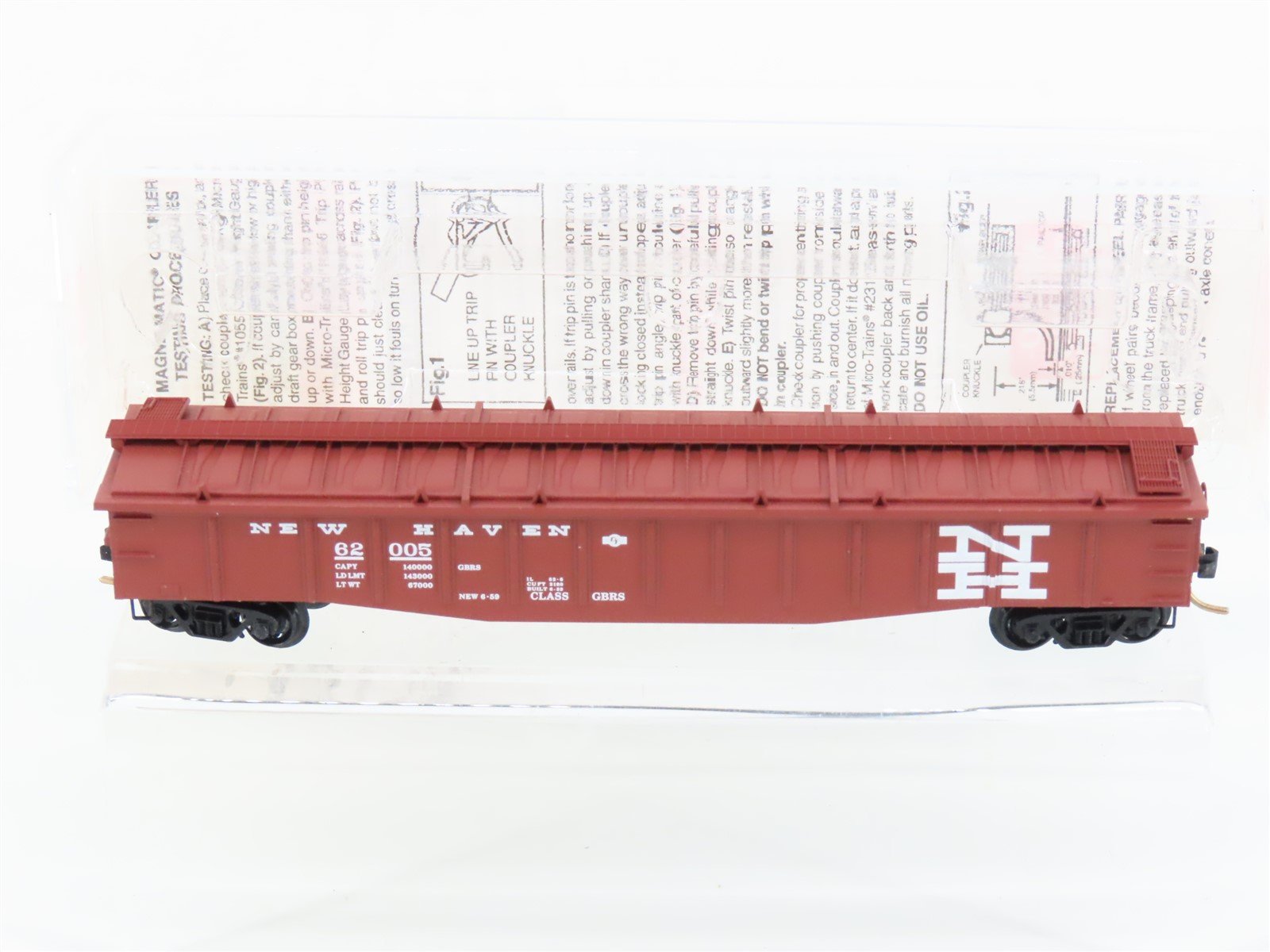 N Scale Micro-Trains MTL 106010 NH New Haven 50' Covered Gondola #62005