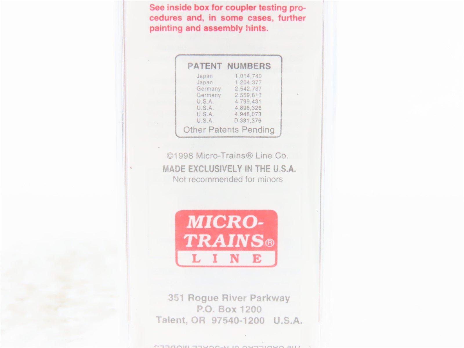 N Scale Micro-Trains MTL 106010 NH New Haven 50' Covered Gondola #62005