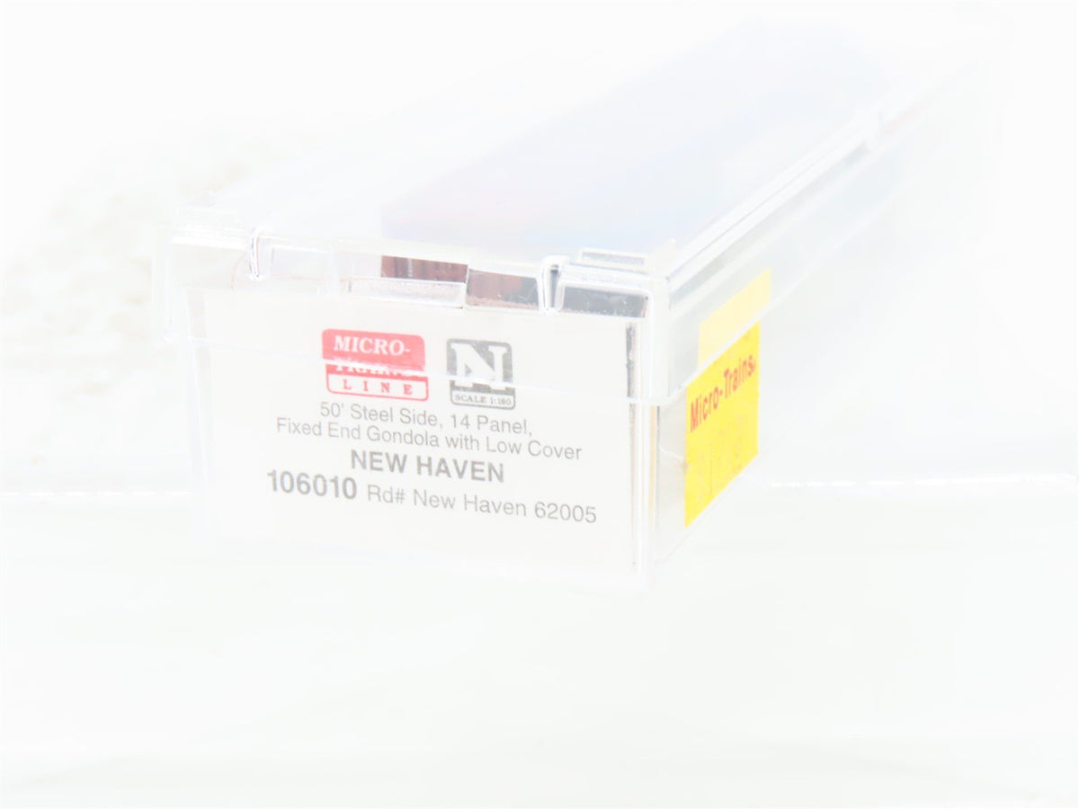 N Scale Micro-Trains MTL 106010 NH New Haven 50&#39; Covered Gondola #62005