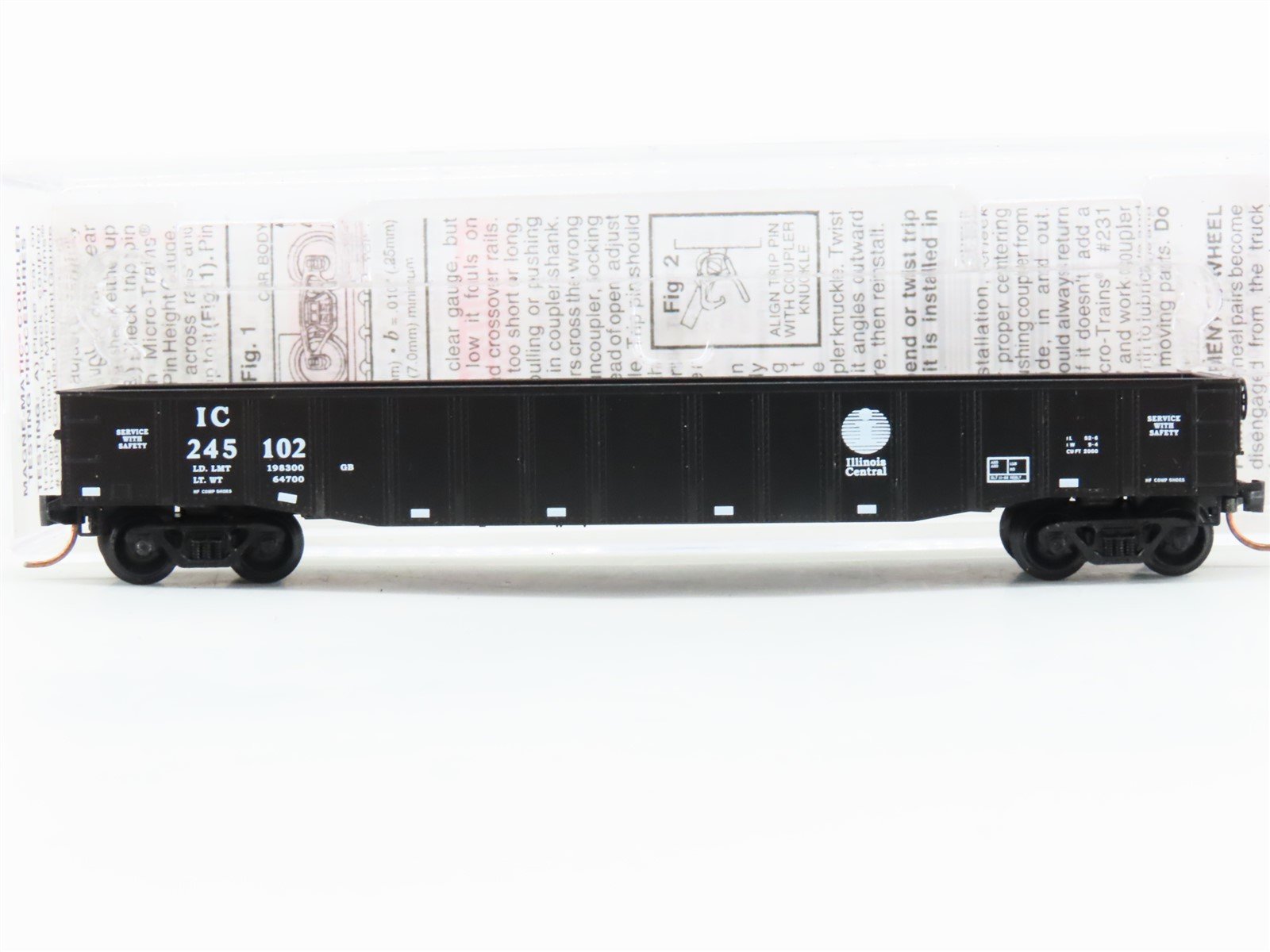 N Micro-Trains MTL 105550 IC Illinois Central 50' Fixed End Gondola #245102