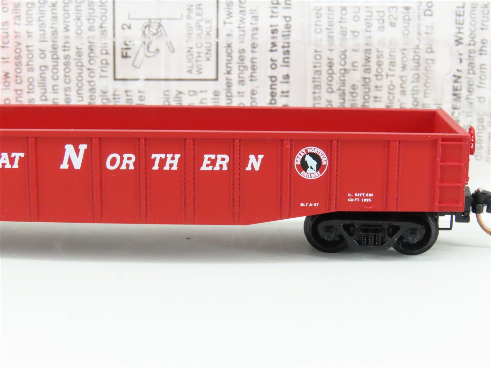 N Scale Micro-Trains MTL 105540 GN Great Northern 50' Fixed End Gondola #72839
