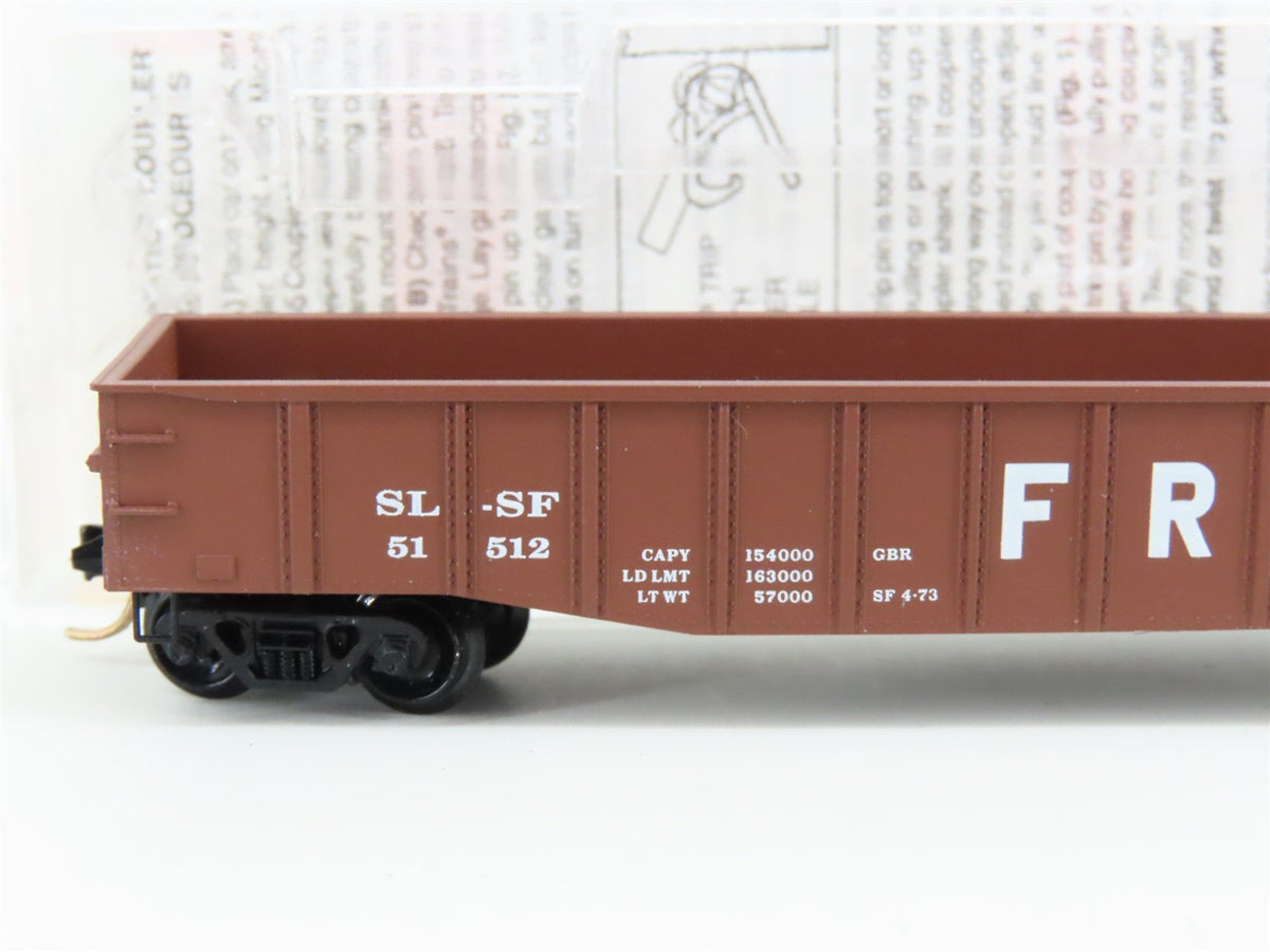 N Scale Micro-Trains MTL 105530 SLSF Frisco 50&#39; Fixed End Steel Gondola #51512