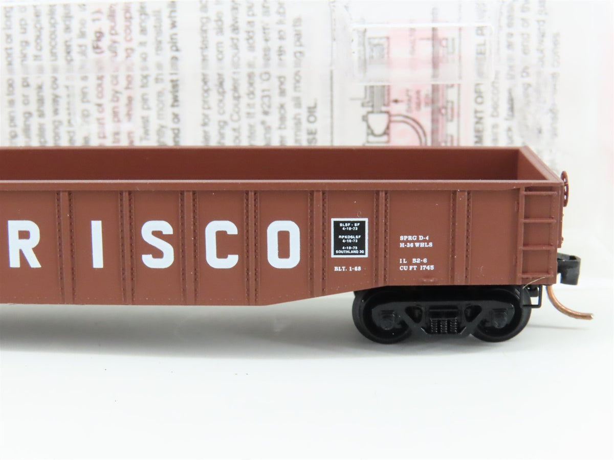 N Scale Micro-Trains MTL 105530 SLSF Frisco 50&#39; Fixed End Steel Gondola #51512