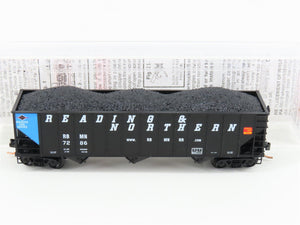 N Micro-Trains MTL 108080 RBMN Reading & Northern 3-Bay Hopper #7286 w/ Load