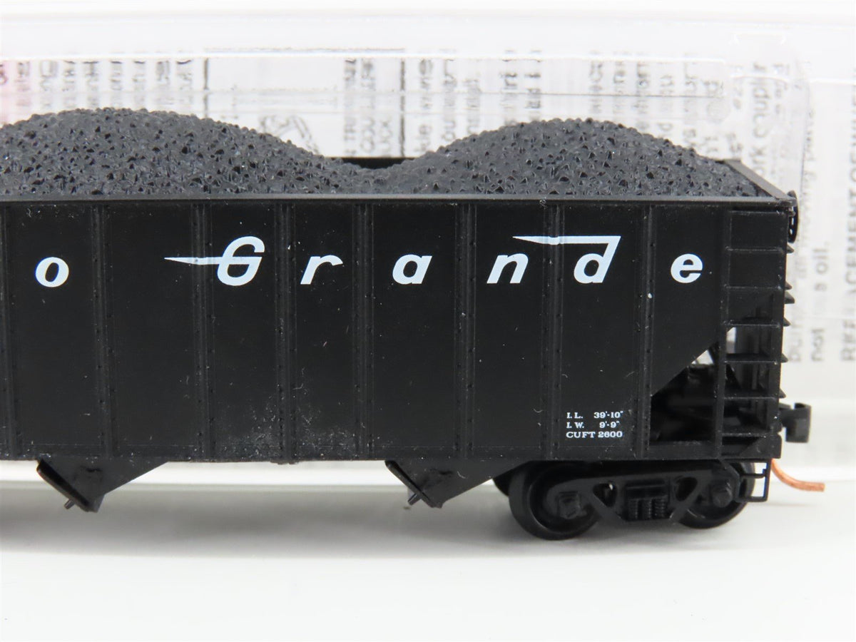 N Scale Micro-Trains MTL 108060 D&amp;RGW Rio Grande 3-Bay Hopper #14689 w/ Load