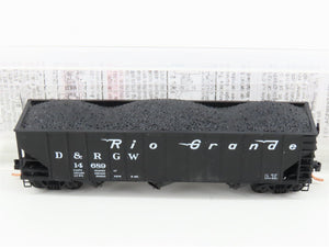 N Scale Micro-Trains MTL 108060 D&RGW Rio Grande 3-Bay Hopper #14689 w/ Load