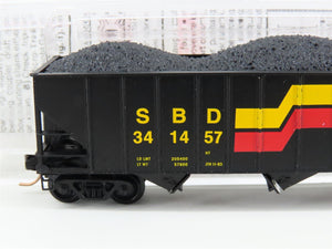 N Scale Micro-Trains MTL 108050 SBD Seaboard System 3-Bay Hopper #341457 w/ Load