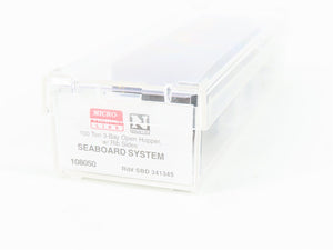N Scale Micro-Trains MTL 108050 SBD Seaboard System 3-Bay Hopper #341345 w/ Load