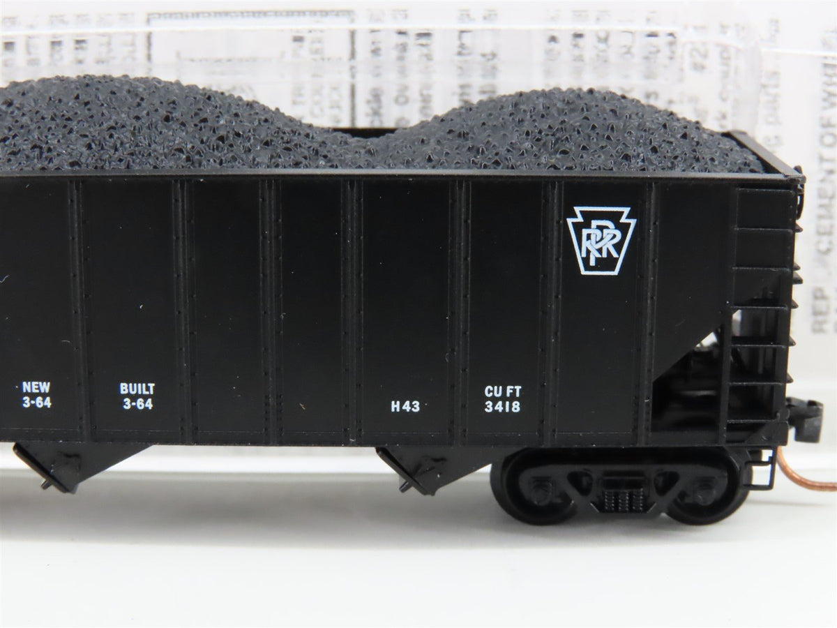 N Scale Micro-Trains MTL 108040 PRR Pennsylvania 3-Bay Hopper #180193 w/ Load