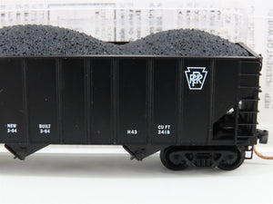 N Scale Micro-Trains MTL 108040 PRR Pennsylvania 3-Bay Hopper #180193 w/ Load