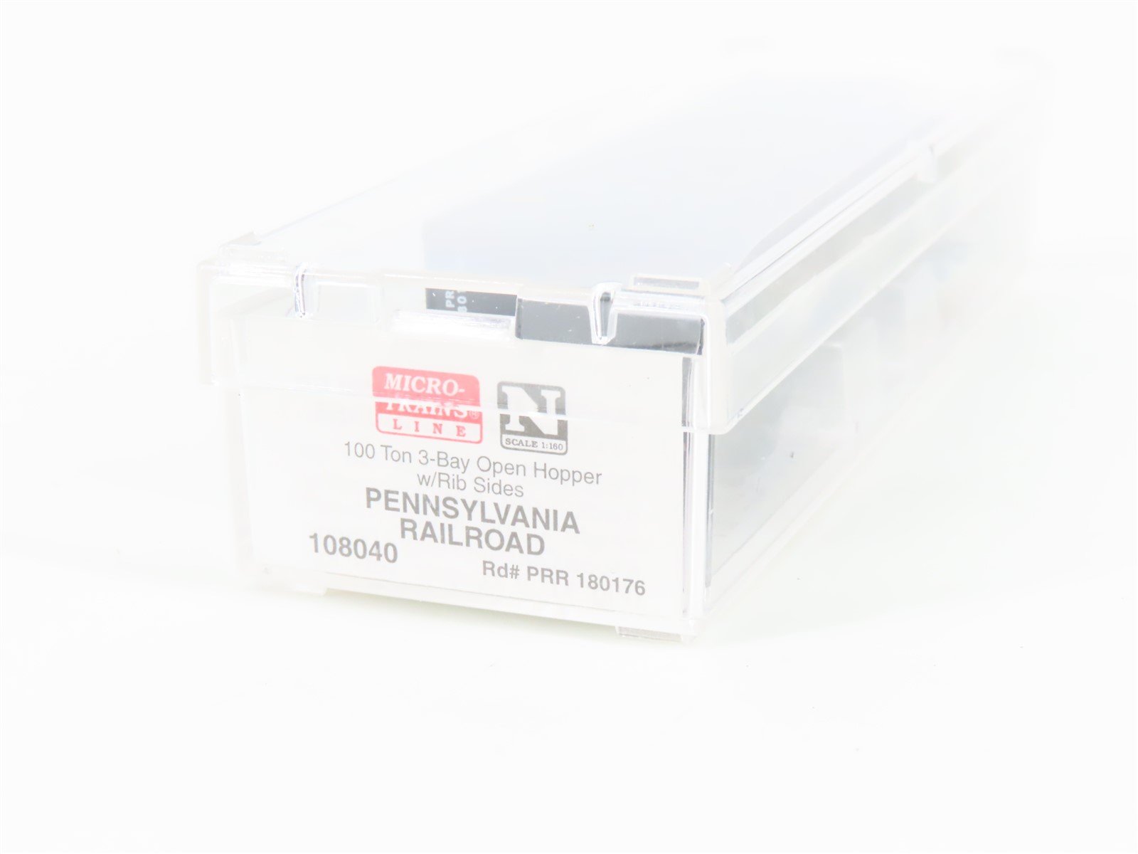 N Scale Micro-Trains MTL 108040 PRR Pennsylvania 3-Bay Hopper #180176 w/ Load