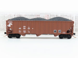 N Scale Micro-Trains MTL 108030 CR Conrail 100-Ton 3-Bay Hopper #480625 w/ Load