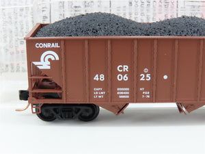 N Scale Micro-Trains MTL 108030 CR Conrail 100-Ton 3-Bay Hopper #480625 w/ Load