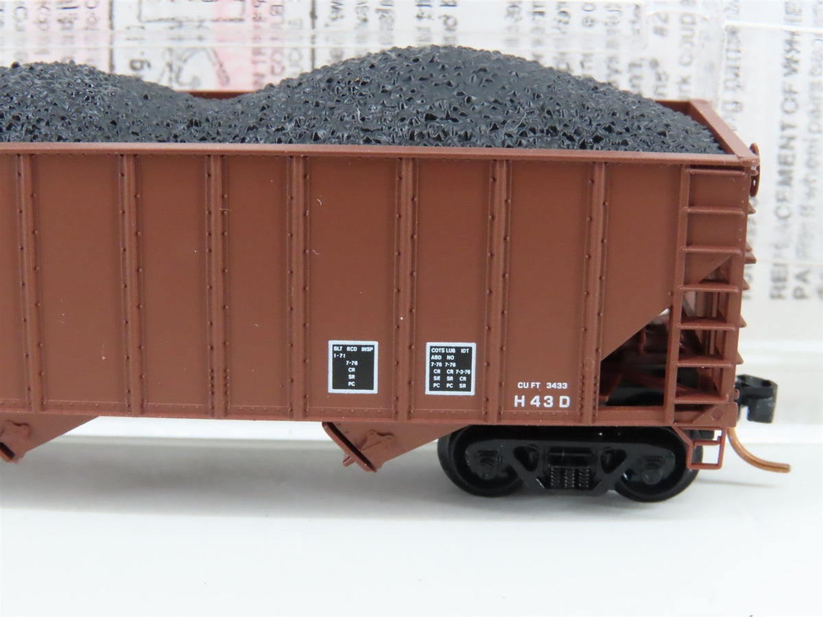 N Scale Micro-Trains MTL 108030 CR Conrail 100-Ton 3-Bay Hopper #480625 w/ Load