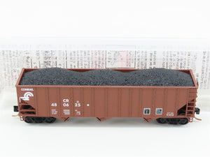 N Scale Micro-Trains MTL 108030 CR Conrail 100-Ton 3-Bay Hopper #480625 w/ Load