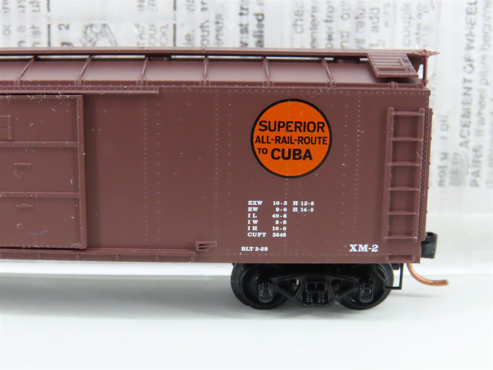 N Micro-Trains MTL 120510 WIF West India Fruit & Steamship 40' Box Car #106