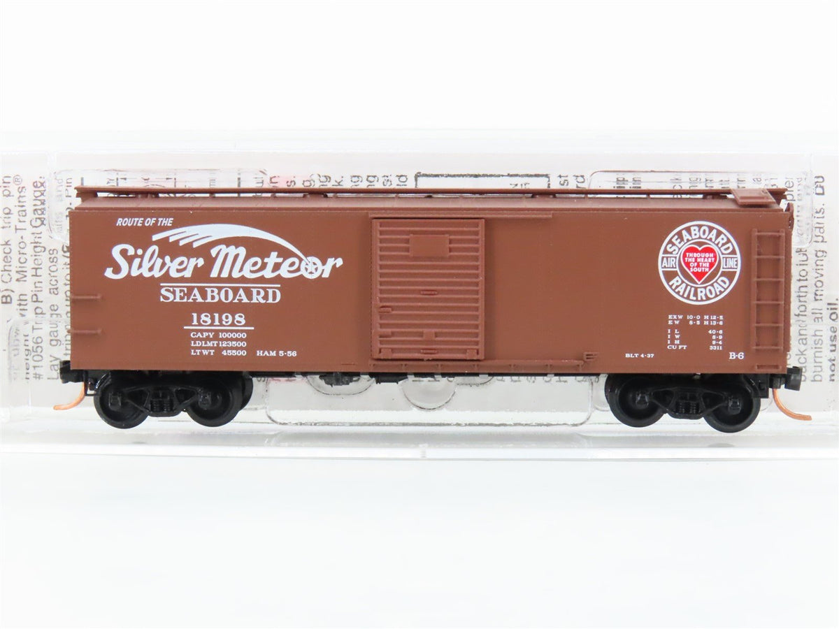 N Micro-Trains MTL 120250 SAL &quot;Silver Meteor&quot; 40&#39; Single Door Box Car #18198